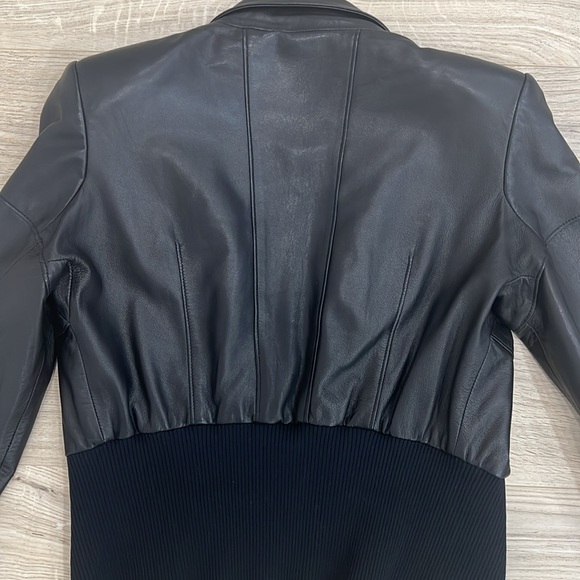 GIULIANA TESO DESIGNER LEATHER JACKET. SIZE 40 which size small. - Picture 10 of 16
